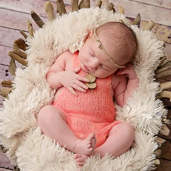 

Newborn Baby Cute Crochet Romper Knit Costume Prop Photo Photography Baby Hat Photo Props New born baby girls Cute Outfit