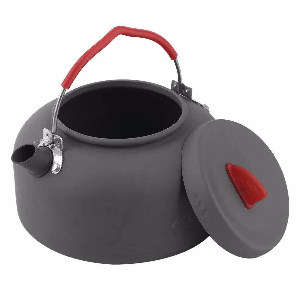 Al aire libre de aluminio antiadherente juego de ollas de Camping ultraligero cocina Picnic hervidor paño para 2-3 personas camping freír pannen
