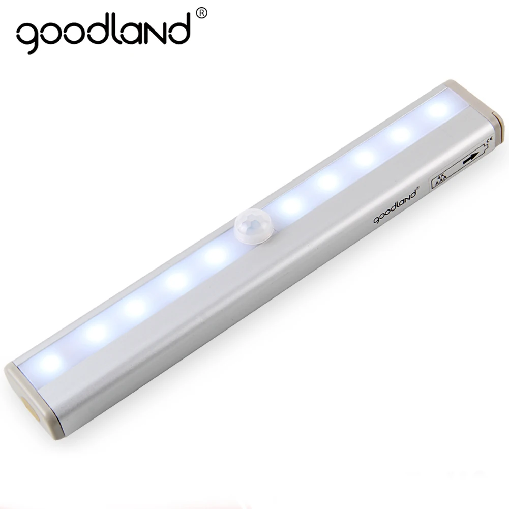 Koop LED Nachtlampje IR Bewegingssensor LED Kast Licht Draadloze Muur Lamp 10 leds Licht Met Bewegingssensor Voor Thuis Wc Licht