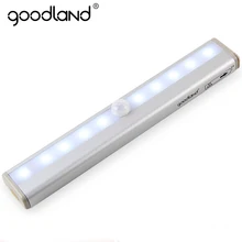 LED Night Light IR Motion Sensor LED Cabinet Light Wireless Wall Lamp 10 leds Light With Motion Sensor For Home Toilet Light