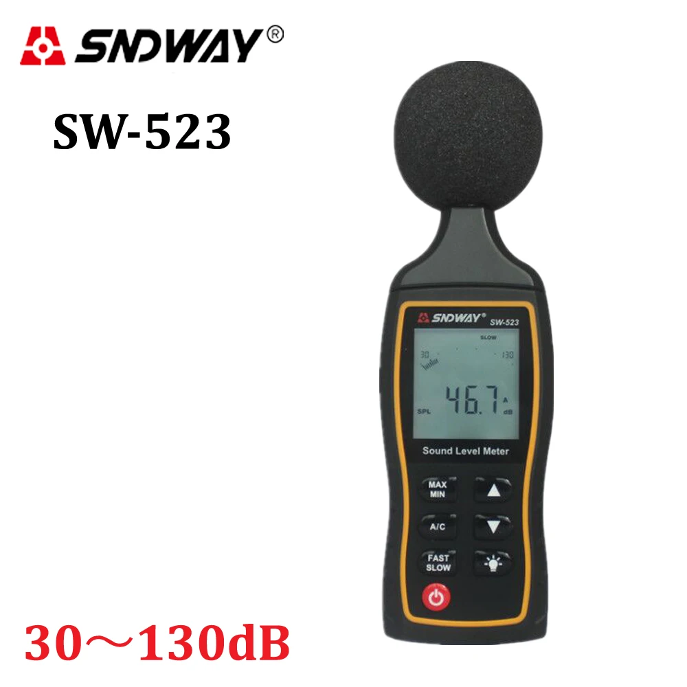 

2017 New LCD Digital Sound Noise Level Describe Meter 30-130dBA 1.5 dB Accuracy Digital Sound Level Meter Backlight noise tester