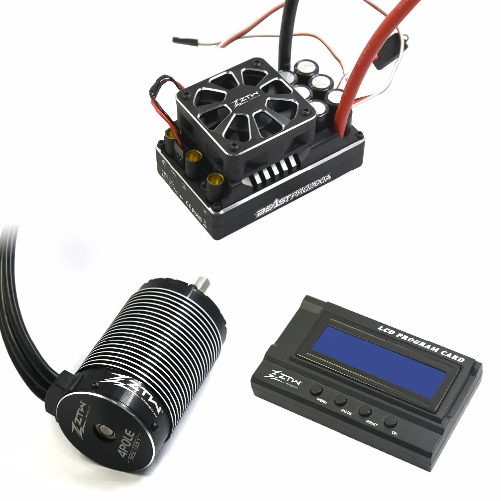 

ZTW 1/5 Beast Pro Combo 1:5 Beast PRO 200A ESC +BP5692 730KV +LCD program card
