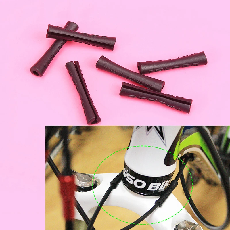 10pcs Bicycle Cable Protector Sleeve Derailleur Shift Brake Line Pipe
