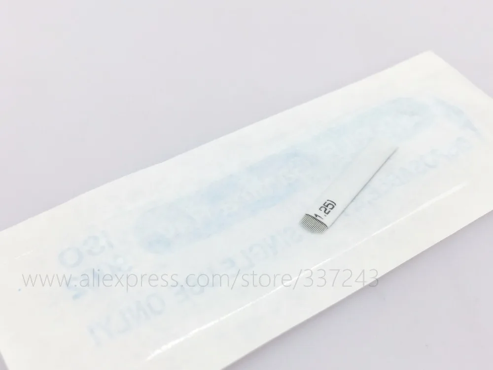 500 Pieces U Shape Disposable tattoo needles 18 Pin Eyebrow Stamps