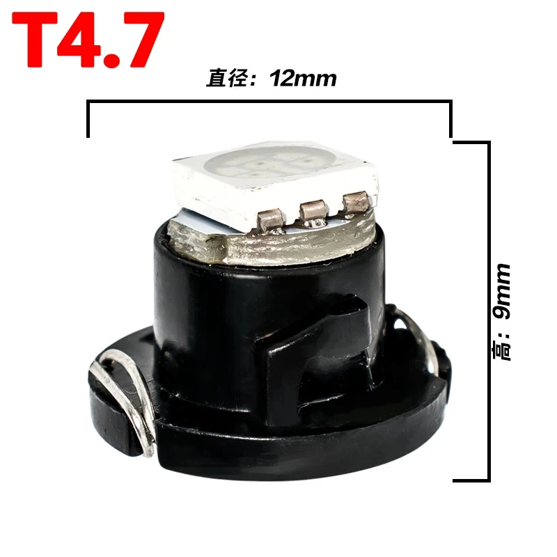 10 шт. светодиодные лампы T3 T4.2 T4.7 5050 SMD для приборной панели автомобиля|b8 stainless|bulb