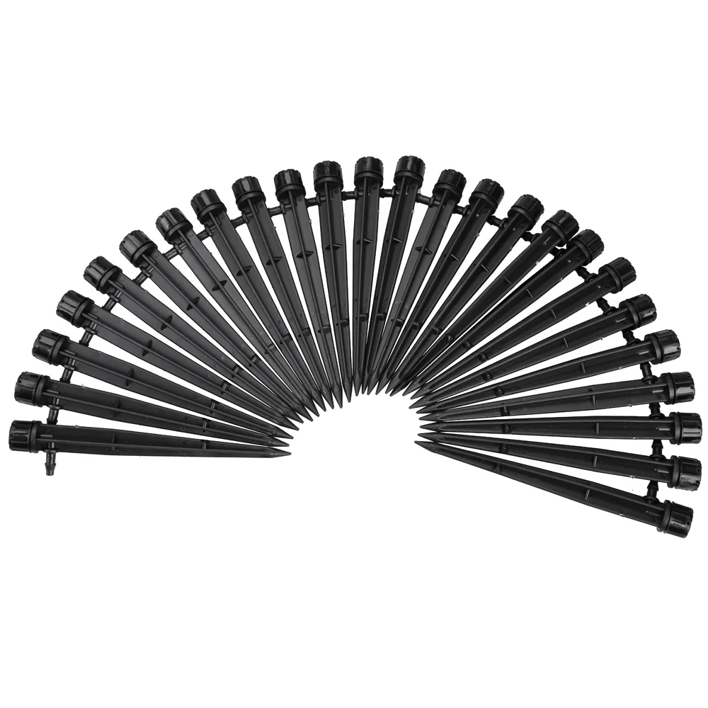 

25Pcs 360 degree Adjustable Water Flow Irrigation Drippers Stake Emitter Drip System Garden Automatic Irrigation Dripper