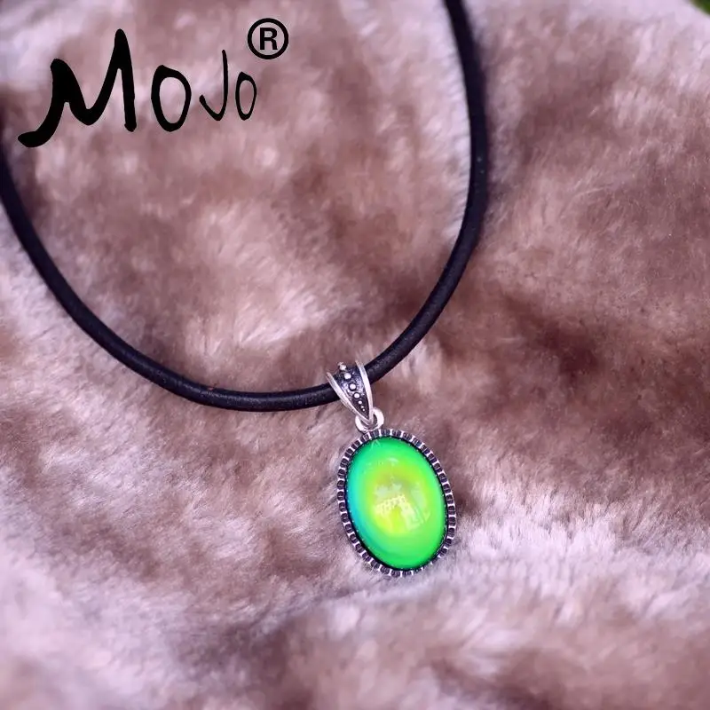 Mojo панк стиль настоящая Античная Подвеска кулон телячья кожа веревка цепочка