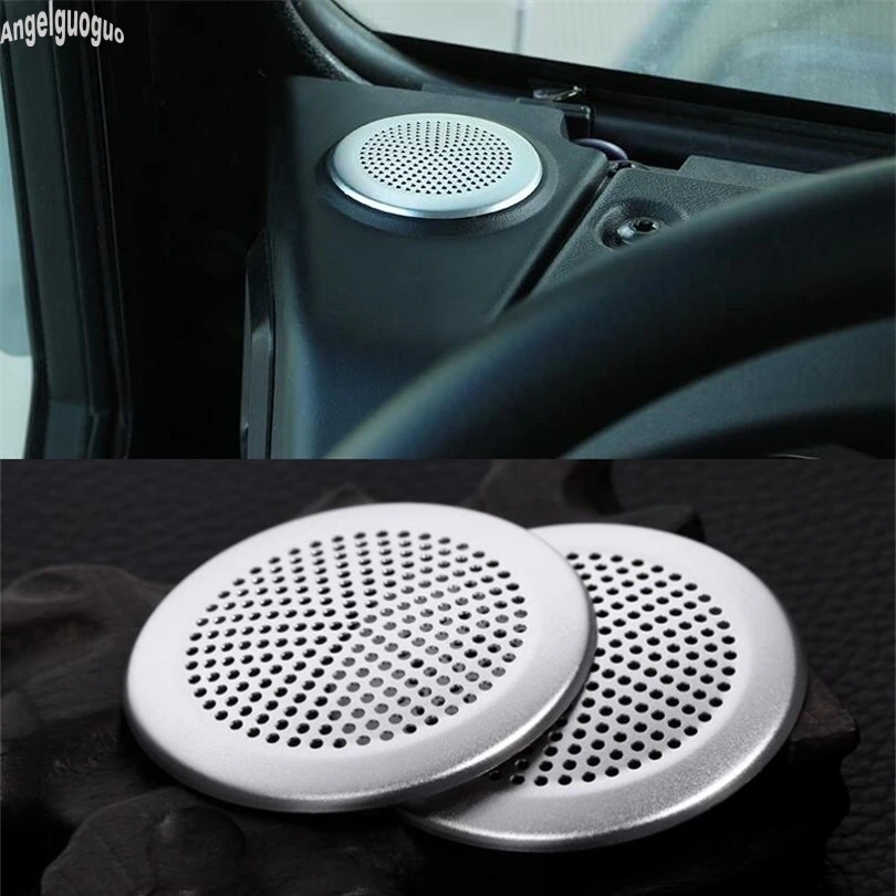 Metal For Jaguar XE XF XFL F-pace Accessories Car Dashboard Side Horn A Column Loudspeaker Decoration Cover Sticker Car-styling