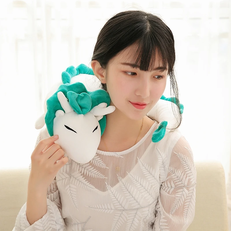 28 см Ghibli Хаяо Миядзаки плюшевые игрушки Унесенные призраками Хаку милая кукла мягкая плюшевая игрушка подушка для рождественского подарка