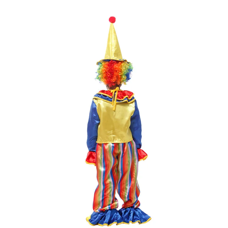 Детские Костюмы Клоуна для мальчиков, Цирковые Костюмы Клоуна, новогодние вечерние костюмы на Хэллоуин