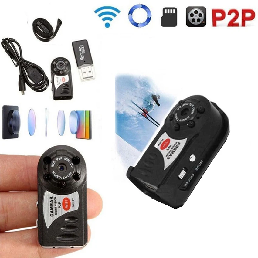Mini Portable Wireless WIFI P2P HD DVR Camera Video Recorder IP Camcorder Remote View Indoor Outdoor Securit | Безопасность и