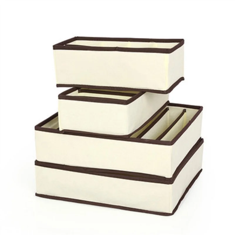 Foldable Storage Box Non-woven Scarves Socks Bra Organizer Drawer Closet Organizers Boxes For Underwear Bra Home Storage Foldable Storage Box Non-woven Scarves Socks Bra Organizer Drawer Closet Organizers Boxes For Underwear Bra Home Storage