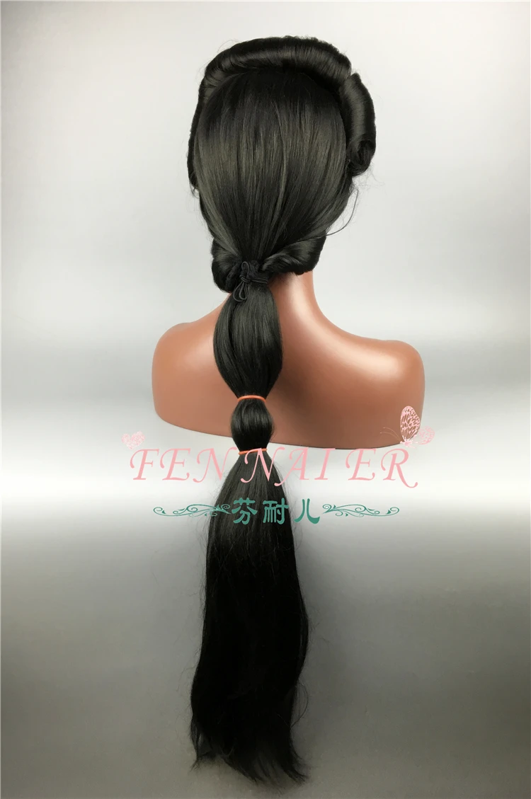 Halloween Women Aladdin and the magic lamp Princess Jasmine Black Long wig Braid Role Play costumes Halloween Women Aladdin and the magic lamp Princess Jasmine Black Long wig Braid Role Play costumes