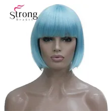 StrongBeauty синтетический парик для косплея короткий Боб стрижка костюм играть парики костюмы на Хэллоуин Цвет выбор волос