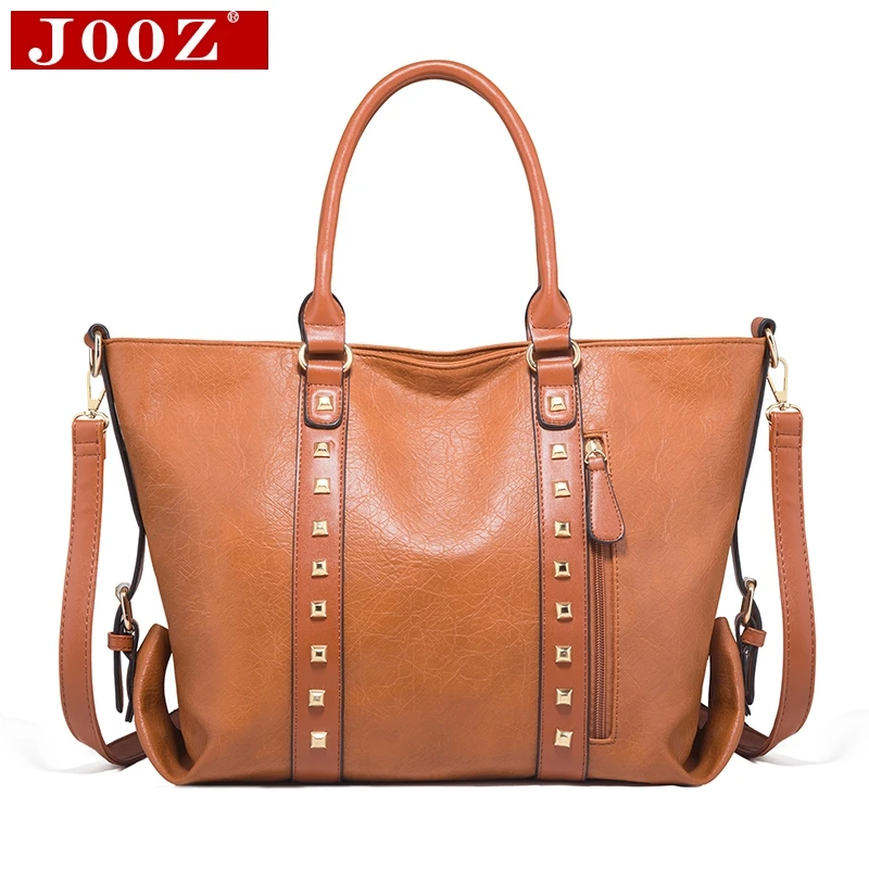 

2019 New Women Messenger Bags Luxury Leather Women' Handbags Hit color Big Capacity Lady Hand Bag Fashion Rivet Shoulder bags
