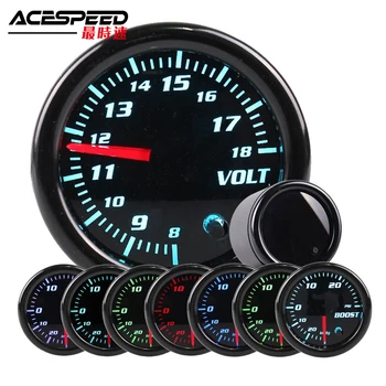 

12V Universal 2 Inch 52mm Tachometer Tach RPM Gauge Digital 7 Color LED Display Car Meter