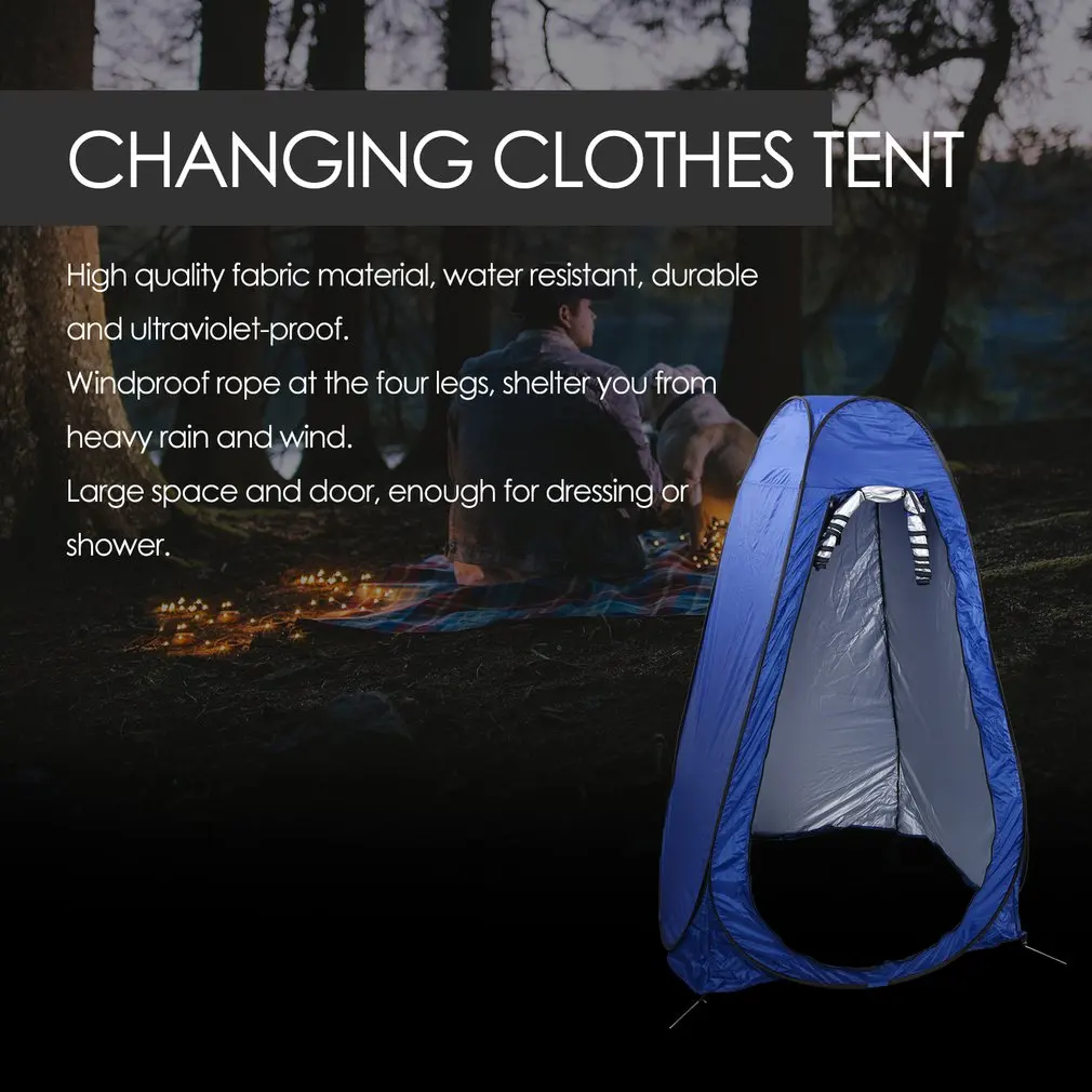 

Portable Privacy Shower Toilet Camping Tent Pop Up Tent UV Protection Outdoor Dressing Tent Photography Tent