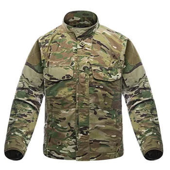 

2019 Men Waterproof Military Long Sleeve Men Cotton Shirt Casual Tactical Man Shirts Camouflage Army Quick Dry Breathable Shirt