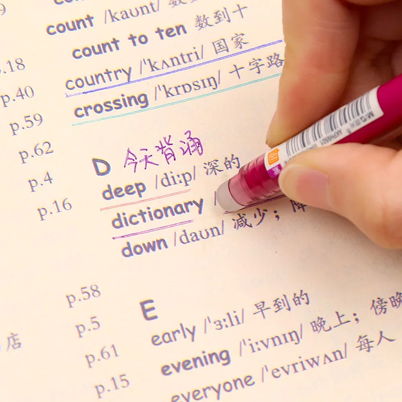 M& G 6 цветов милые Kawaii Выдвижная стираемая ручка 0,38 мм гелевые чернила цветные ручки пишут стирает тепло исчезает передачи школьные принадлежности