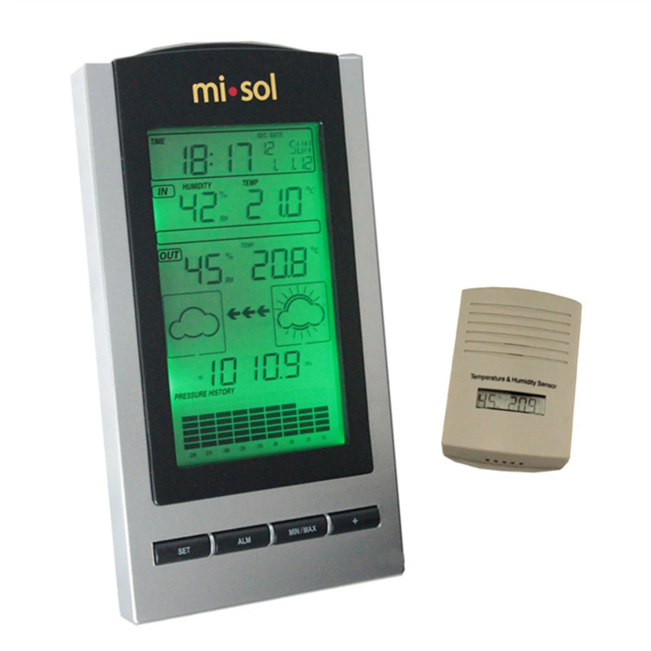 WH1150 Wireless Weather Forecast Indoor and Outdoor Temperature and