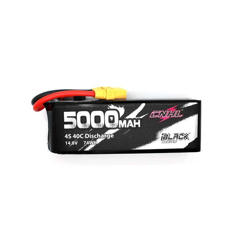 1/2/4 шт. CNHL черная серия 5000 мА/ч, 11,1 V/14,8 V 3S 4S 40C Lipo Батарея XT90 разъем для дрона с дистанционным управлением с видом от первого лица запасные Запчасти Радиоуправляемый квадрокоптер - Цвет: 1PCS 14.8V 4S