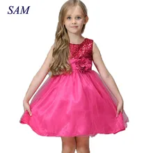 Платье для девочек-подростков от 4 до 11 лет рождественское платье принцессы для свадебной вечеринки для девочек, праздничный костюм детские хлопковые вечерние платья для девочек