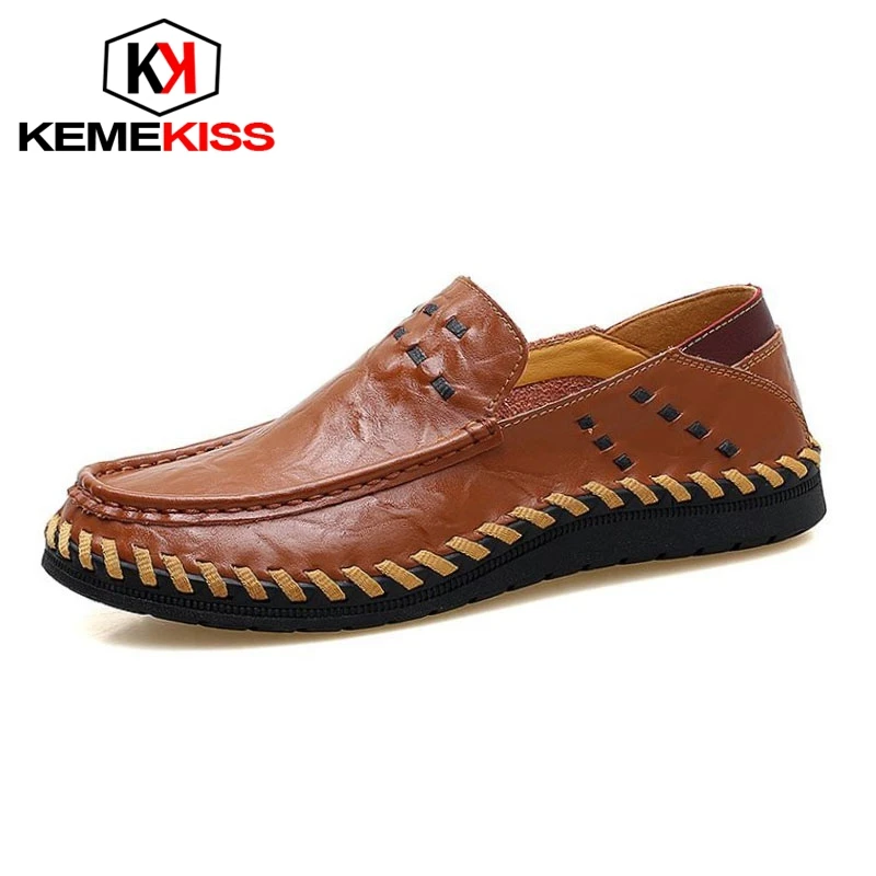 KemeKiss Size 38-47 Men Simple Casual Shoes Handmade Round Toe Slip On Lazy Daily Outdoor Leisure Male Footwear | Обувь