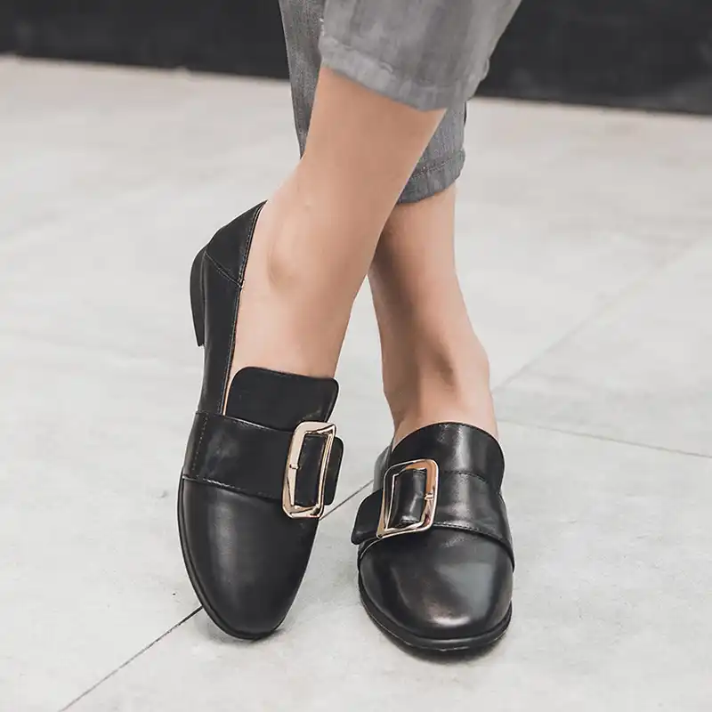buckle loafers womens
