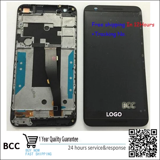 For HTC One E9s E9sw 100 Original New touch screen digitizer LCD display with frame Black