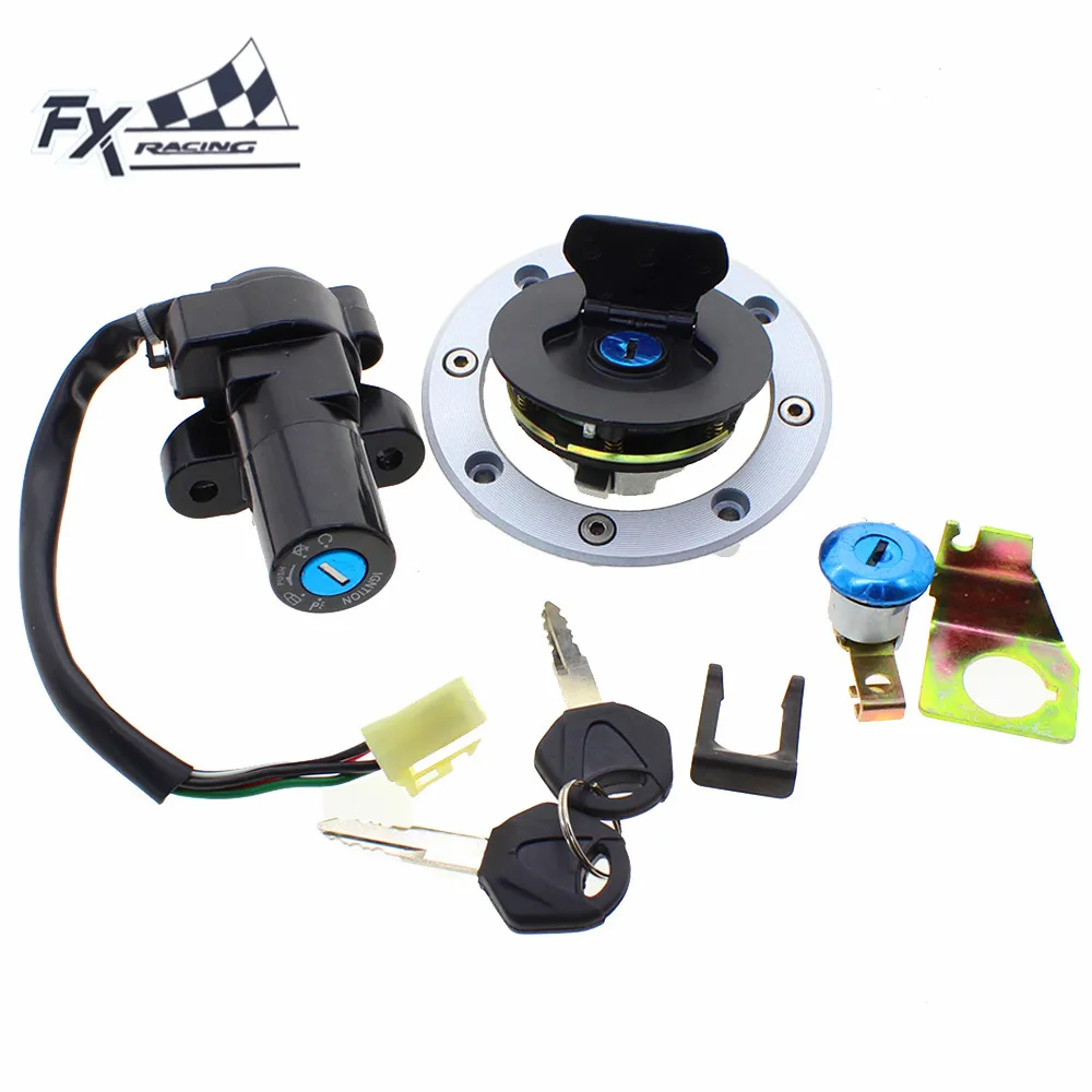 

12V Motorcycle Ignition Switch Gas Cap Fuel Tank Cover Seat Lock key Set For Suzuki GS500 GS 500 2001 - 2010 2002 2003 2004 2005