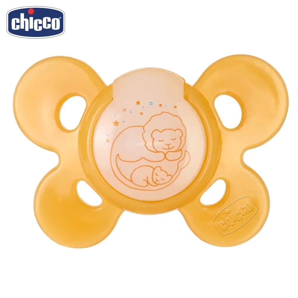 Пустышка Chicco Physio Comfort Lumi, 1 шт., 12 мес.+, силикон