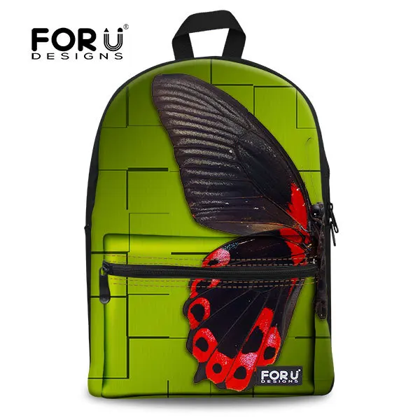 FORUDESIGNS/черные мужские парусиновые рюкзаки для мальчиков, рюкзаки на плечо для путешествий, сумки для ноутбуков, детские сумки, Mochilas Infantil Mujer - Цвет: 3F0068A