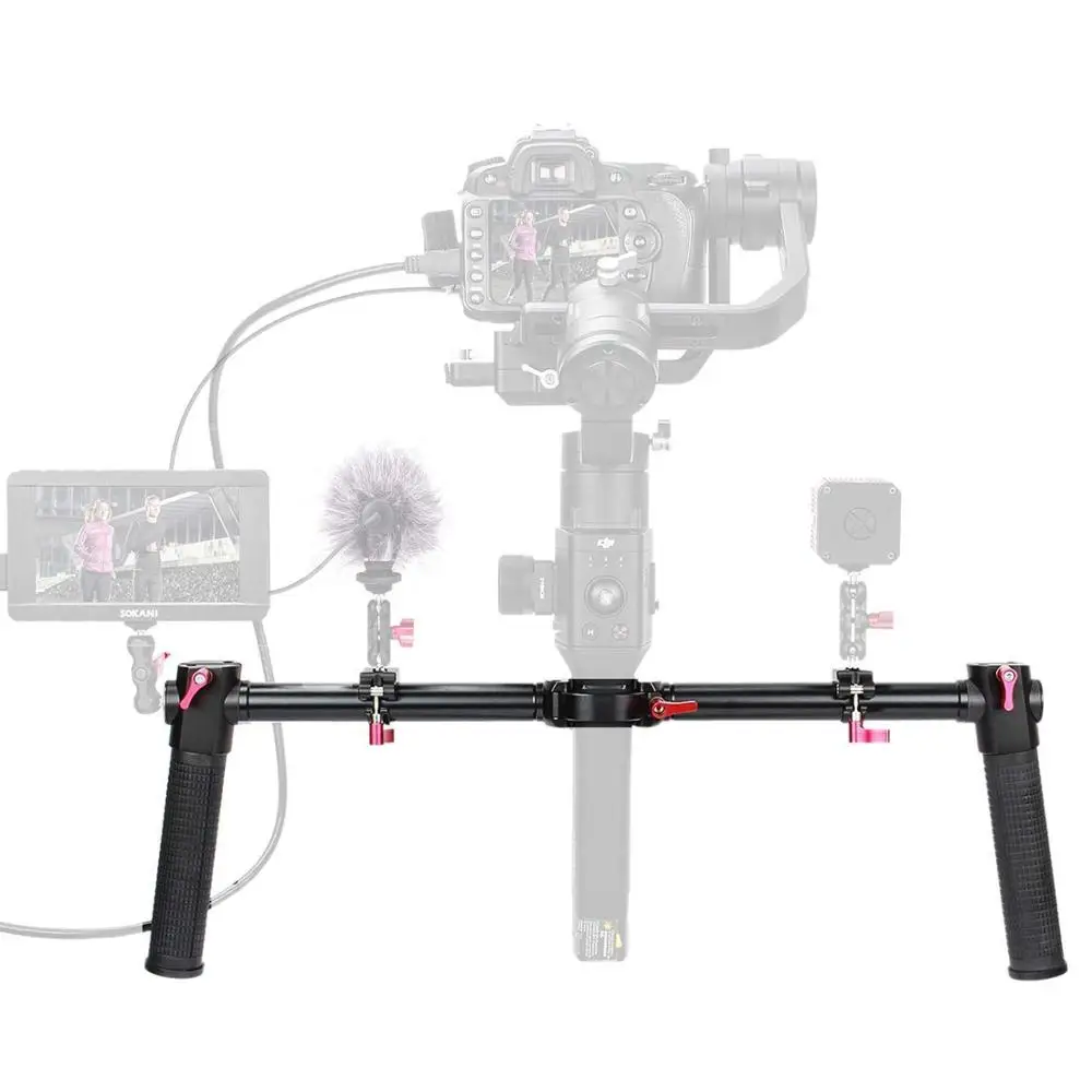 

ANDYCINE Dual Handle Gimbal Grip Handheld Handlebar Scratch Proof Anti-Slip Compatible with DJI Ronin S/Moza Air 2