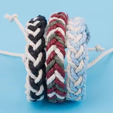 Pulseira étnica artesanal boho de nepal, para o verão, praia, trança, corda de algodão, envoltório, pulseiras de amizade para mulheres e homens, 1 peça