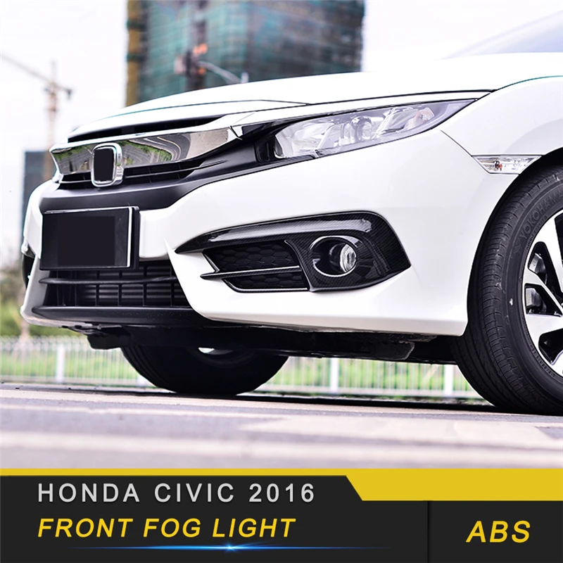 Для Honda Civic автомобильный Стайлинг передняя противотуманная фара Защитная крышка обрезная рамка внешние аксессуары