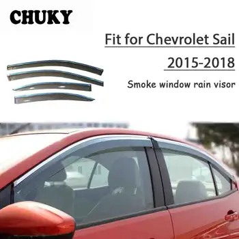 preço Chuky 4 Pcs Car Styling Viseiras Da Janela Toldos Abrigos Escudo Chuva Para Chevrolet Sail 2015 2016 2017 2018 Auto Acessórios