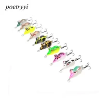 

POETRYYI simulation of small frog bionic bait 3.5cm 5g Rock fat bait is suitable for water depth 0-0.5m Send color randomly 30