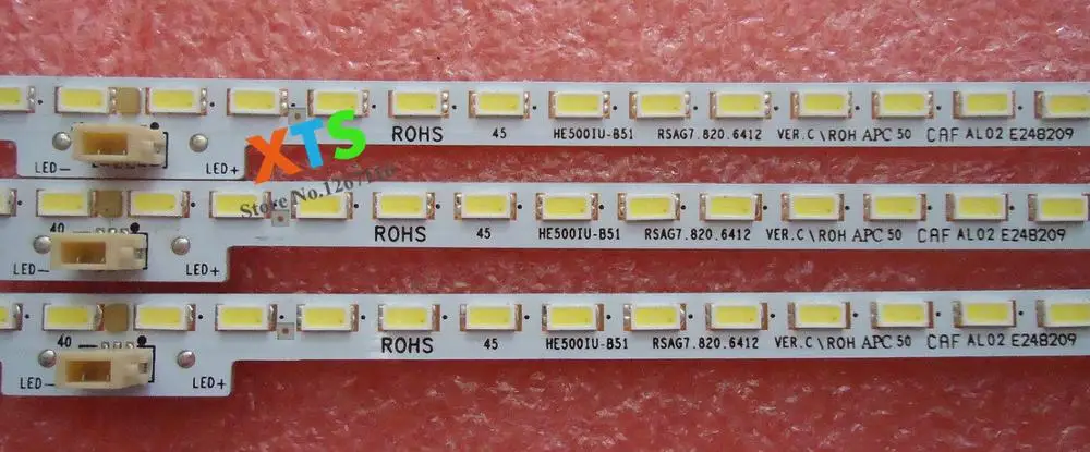 

2pcs/lot Original and New RSAG7.820.6412 80LEDS 544MM For Hisense LED50K5500US HE500IU-B51/S0 Led Backlight Strip Free shipping
