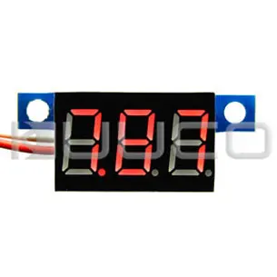 

Digital Voltage Meter/Tester DC 3.3V~17V Voltmeter Red Led display Digital Meter/Panel Meter DC 6V 12V Volt Meter/Monitor/Tester