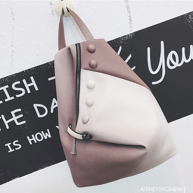 

Fashion Women Backpack 2019 PU Leather School Bags For Teenager Girls Young Lady Backpacks Big Capacity Casual Female Daypacks