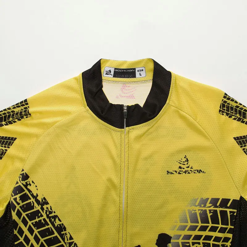 yellow cycling jersey set-12