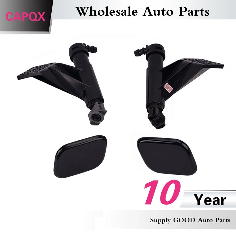 CAPQX Headlamp Headlight Water Spray Nozzle Washer Jet Actuator & Cover