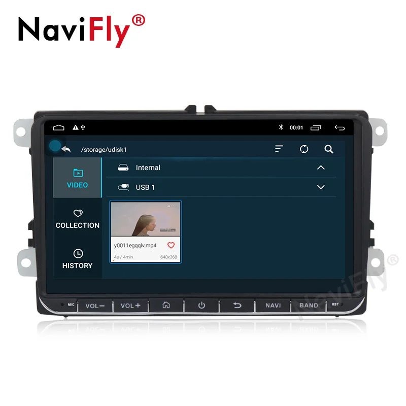 Clearance Navifly Android 9.1 car dvd multimedia player for VW Volkswagen/PASSAT b6 b7/Golf 5 6/TOURAN/POLO/SHARAN/BORA GPS Navigation SWC 3