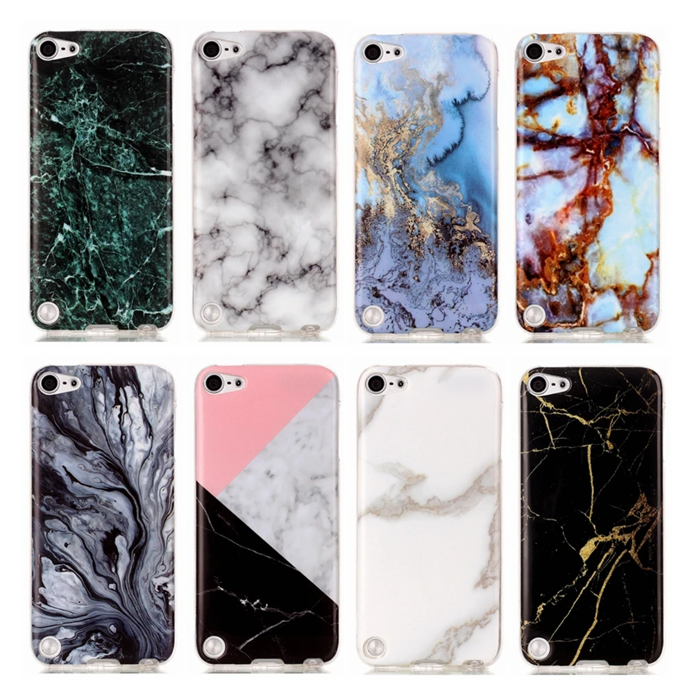 

For Apple iPod Touch 5 / Touch 6 Cover Marble Patterns Soft Silicon TPU Slim Phone Cases sFor Touch6 Back Cover TPU Phone Bags