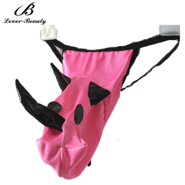 2015 New Men Elephant underwear Pouch Briefs Thongs G-String Lover Gift  B。qo