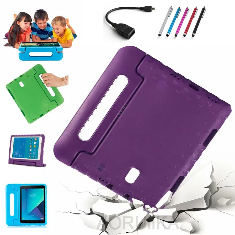 

AORUiiKA Kids Shockproof Tablet Case Handle Stand Cover For Samsung Galaxy Tab A 10.5 2018 SM-T590 T595 T597 EVA Foam fundas