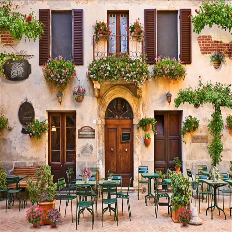

Custom mural wallpaper 3d European cafe Photo wallpaper cafe bar restaurant KTV background wall mural wall papers home decor