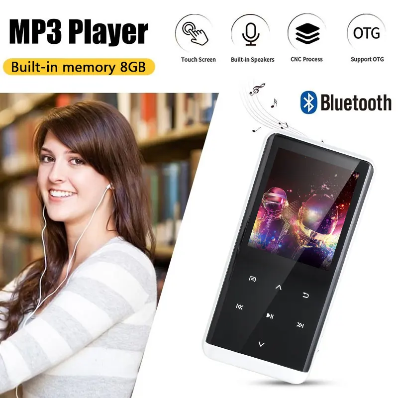 

Bluetooth Video Player Bluetooth MP3 Player Bluetooth MP4 1.8inch HIFI Photo Viewer FM Radio