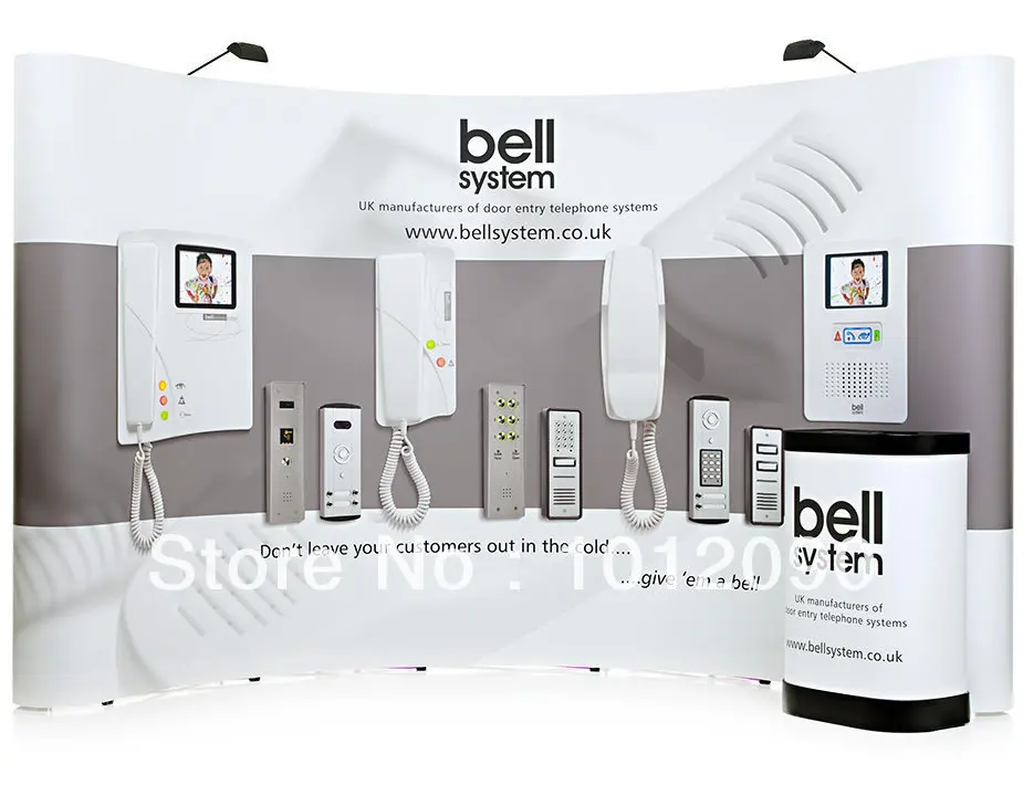 

12ft Pop Up Display Banner Combo with Printing Lights & display Case