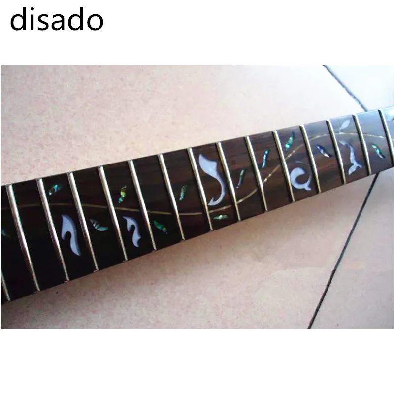 disado 24 프렛 인레이 생명의 나무 단풍 나무 일렉트릭 기타 목 기타 부품 사용자 정의 할 수있는 악기